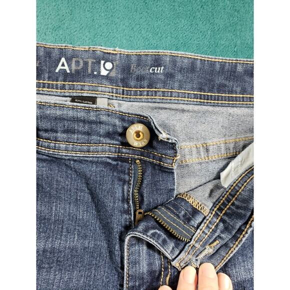 Apt 9 Jeans Size 18 W Womens Blue Denim Pants Stretch Ladies Mid Rise Bootcut - Picture 4 of 11